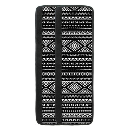 Black And White Aztec Ethnic Print Refrigerator Handle Covers