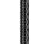 Black And White Aztec Ethnic Print Table Runner