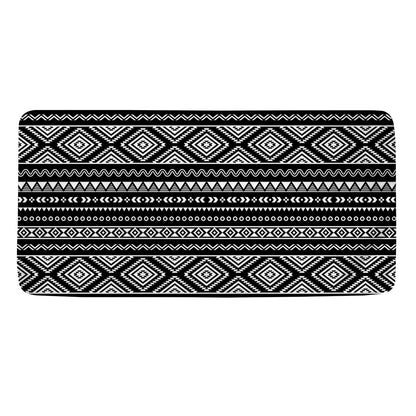 Black And White Aztec Ethnic Print Towel