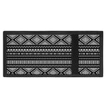 Black And White Aztec Ethnic Print Trifold Wallet