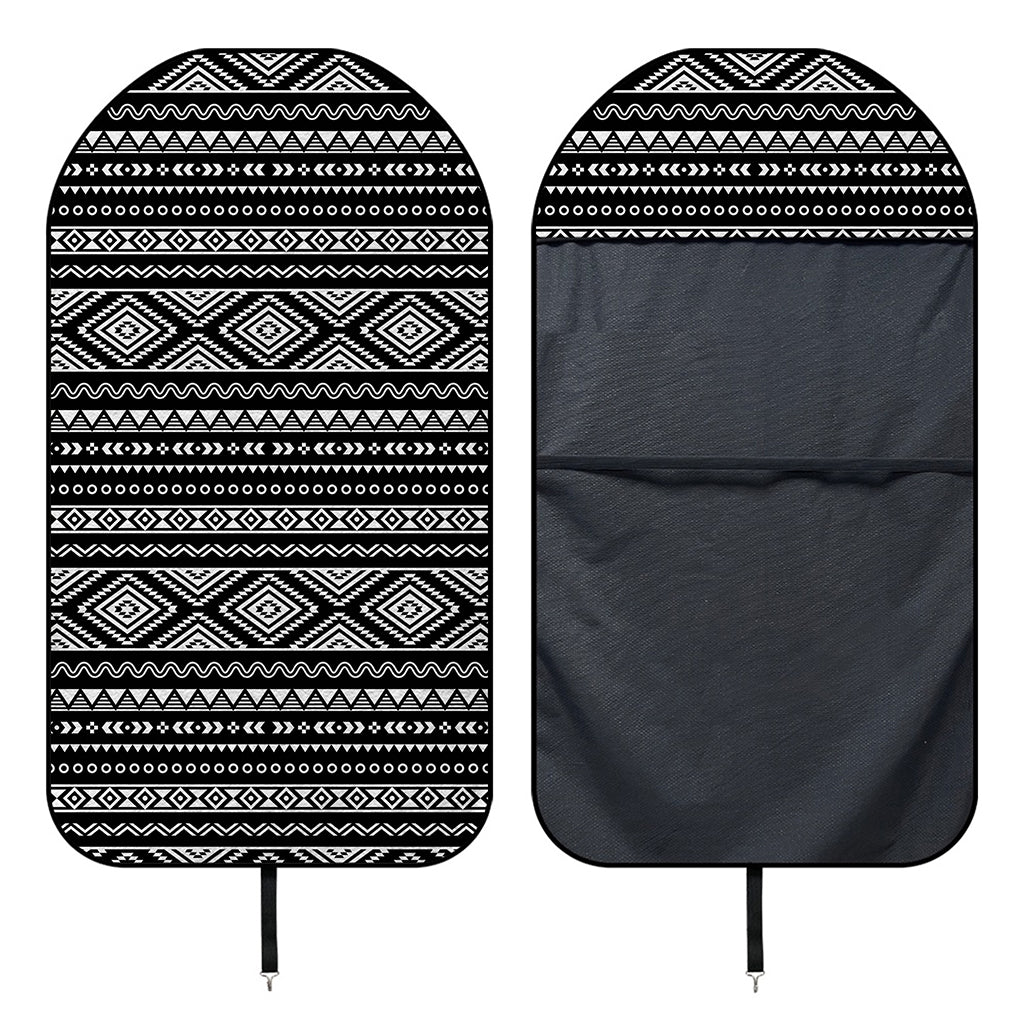 Black And White Aztec Ethnic Print Waterproof Car Seat Cover