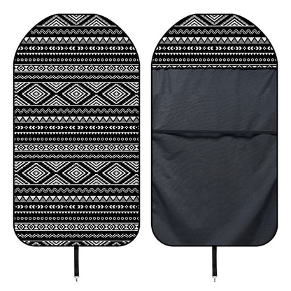 Black And White Aztec Ethnic Print Waterproof Car Seat Cover