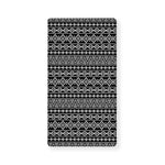 Black And White Aztec Geometric Print Baby Crib Sheet