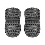 Black And White Aztec Geometric Print Bar Stool Covers