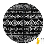Black And White Aztec Geometric Print Basketball