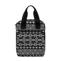 Black And White Aztec Geometric Print Bible Tote Bag