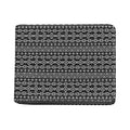 Black And White Aztec Geometric Print Bifold Wallet