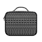 Black And White Aztec Geometric Print Briefcase Bible Bag