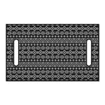 Black And White Aztec Geometric Print Golf Cart Seat Cover