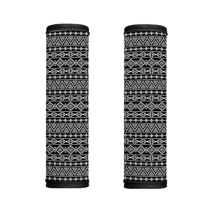 Black And White Aztec Geometric Print Handle Covers