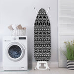 Black And White Aztec Geometric Print Ironing Board Cover