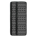 Black And White Aztec Geometric Print Refrigerator Handle Covers