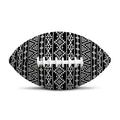 Black And White Aztec Geometric Print Rugby Ball