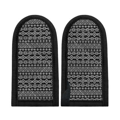 Black And White Aztec Geometric Print Skillet Handle Cover
