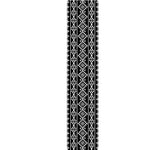 Black And White Aztec Geometric Print Table Runner