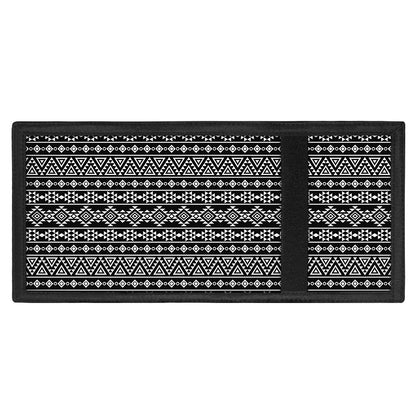 Black And White Aztec Geometric Print Trifold Wallet