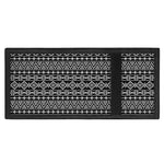 Black And White Aztec Geometric Print Trifold Wallet