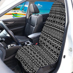 Black And White Aztec Geometric Print Waterproof Car Seat Cover