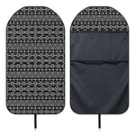 Black And White Aztec Geometric Print Waterproof Car Seat Cover