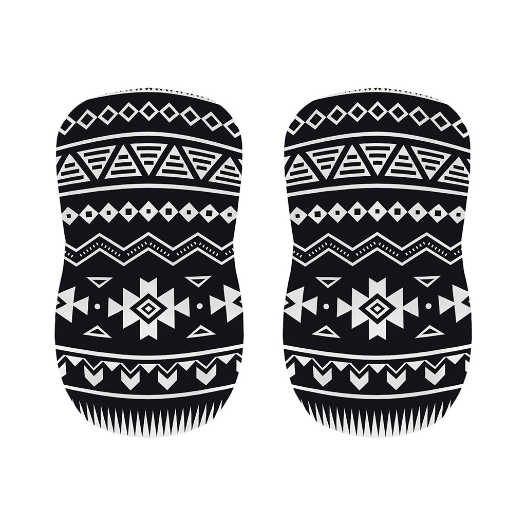 Black And White Aztec Pattern Print Bar Stool Covers