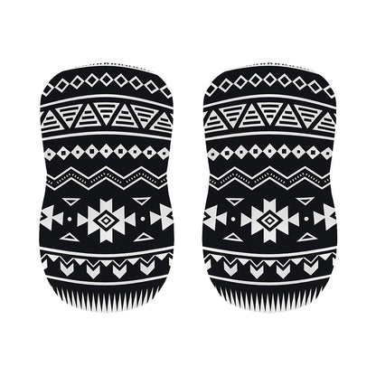 Black And White Aztec Pattern Print Bar Stool Covers