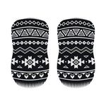 Black And White Aztec Pattern Print Bar Stool Covers
