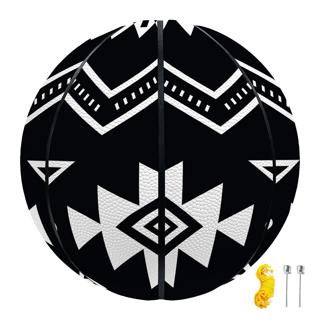 Black And White Aztec Pattern Print Basketball
