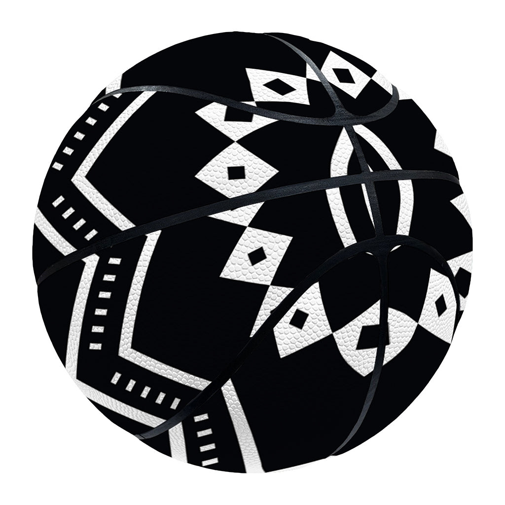 Black And White Aztec Pattern Print Basketball