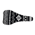 Black And White Aztec Pattern Print Bicycle Seat Cover