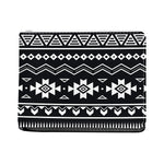Black And White Aztec Pattern Print Bifold Wallet