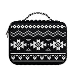 Black And White Aztec Pattern Print Briefcase Bible Bag