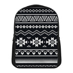 Black And White Aztec Pattern Print Casual Backpack