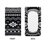 Black And White Aztec Pattern Print Changing Pad Cover