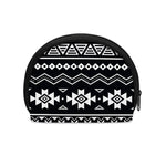 Black And White Aztec Pattern Print Coin Purse