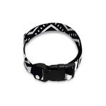 Black And White Aztec Pattern Print Dog Collar