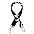 Black And White Aztec Pattern Print Dog Seat Belt