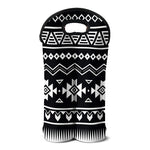 Black And White Aztec Pattern Print Double Neoprene Wine Tote