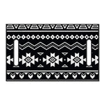 Black And White Aztec Pattern Print Golf Cart Seat Cover