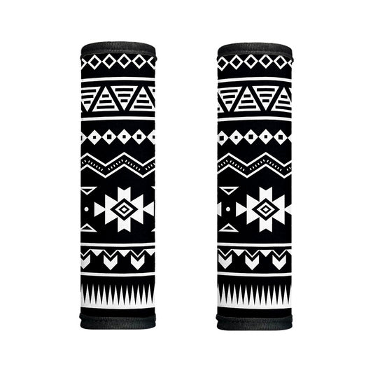 Black And White Aztec Pattern Print Handle Covers