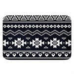 Black And White Aztec Pattern Print Indoor Door Mat