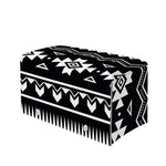 Black And White Aztec Pattern Print Leather Tissue Box Cover