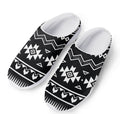 Black And White Aztec Pattern Print Mesh Casual Shoes