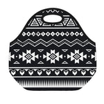 Black And White Aztec Pattern Print Neoprene Lunch Bag