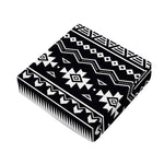Black And White Aztec Pattern Print Outdoor Seat Cushion Cover