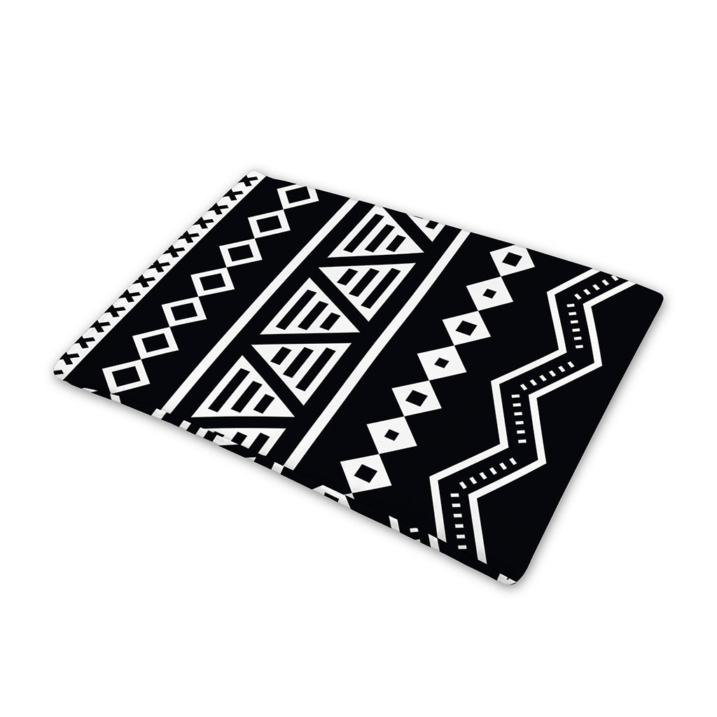 Black And White Aztec Pattern Print Pet Cooling Mat Cover