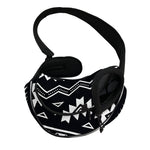 Black And White Aztec Pattern Print Pet Sling Carrier