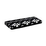 Black And White Aztec Pattern Print Piano Keyboard Cover