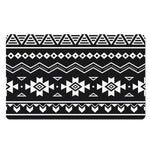 Black And White Aztec Pattern Print Polyester Doormat