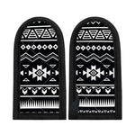 Black And White Aztec Pattern Print Skillet Handle Cover