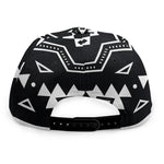 Black And White Aztec Pattern Print Snapback Cap